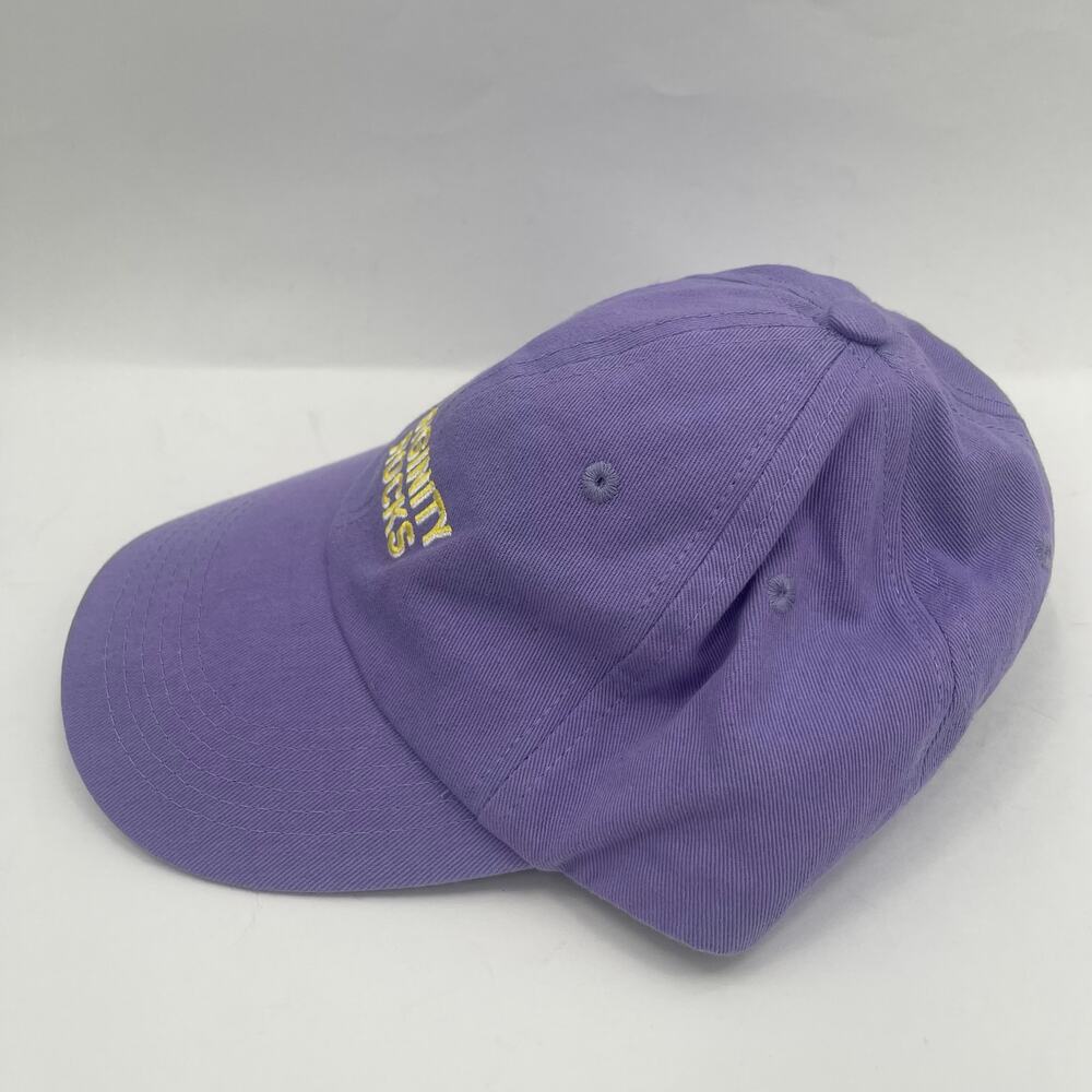 Danny Duncan Virginity Rocks Hat Purple Yellow 100% Cotton One Size Unisex - Picture 5 of 10
